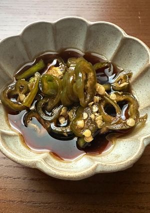 青なんばんのしょうゆ漬け-レシピのメイン写真