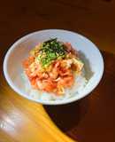 まぐろtoゆばのネギトロユッケ丼