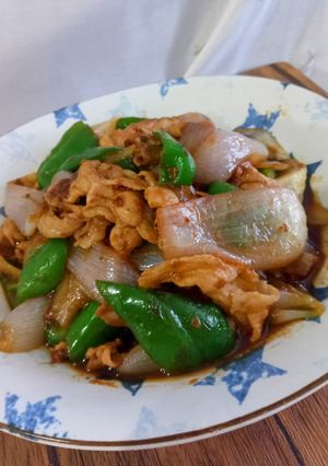 新玉ねぎ&豚肉＆ピーマンの味噌炒め♪-レシピのメイン写真