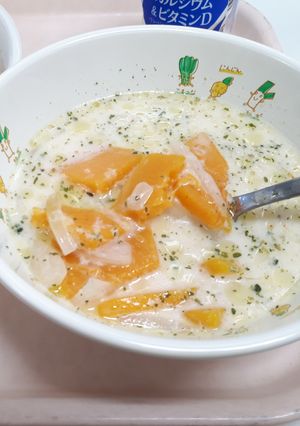 【給食】バターナッツのミルクスープ-レシピのメイン写真