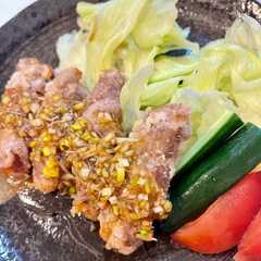 รูปของ 豚肉の油淋ソース♡柔らかくて美味♡