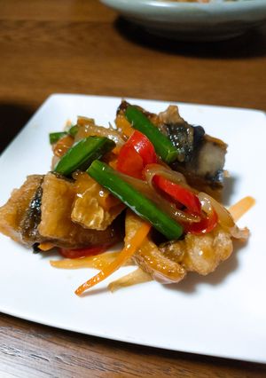 節約鯖のカラフル野菜甘辛タレ炒め-レシピのメイン写真