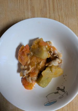ナスと豚しゃぶ肉のトマト煮-レシピのメイン写真