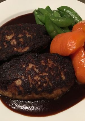 ハンバーグ-レシピのメイン写真