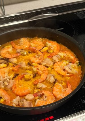 パエリアの素を使ってフライパンでパエリア🥘-レシピのメイン写真