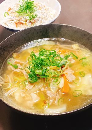 野菜たっぷり塩ラーメン-レシピのメイン写真
