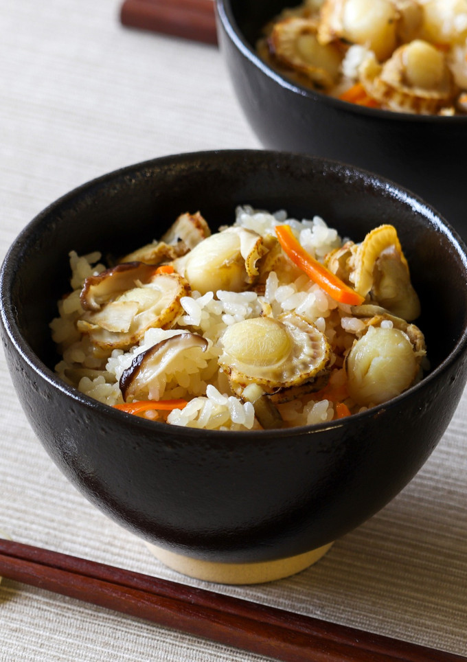 ベビーほたてと根菜の炊き込みご飯-レシピのメイン写真