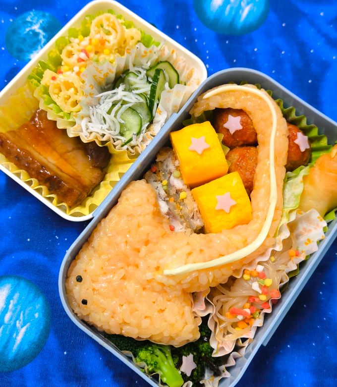 フクロウナギ弁当☆深海魚キャラ弁-レシピのメイン写真