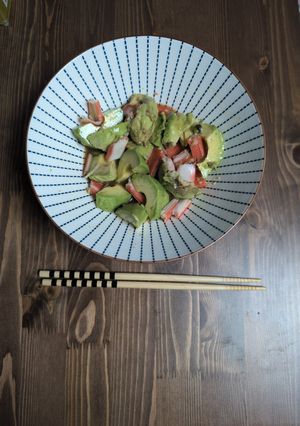 アボカドとカニカマの麺つゆわさび和え-レシピのメイン写真