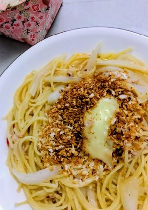 玉葱とツナ缶のオイルパスタのレシピ-レシピのメイン写真