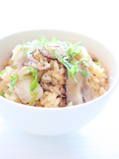 炊飯器で手軽に【ネギ豚おこわ】-レシピのメイン写真