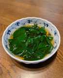 おかわかめの胡麻ポン風味おひたし