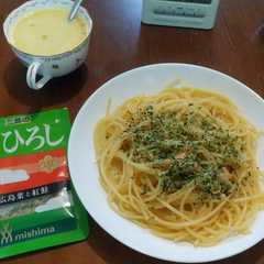 รูปของ 振り掛け 鮭ひろしパスタ