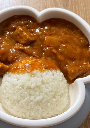 サバ缶とスパゲッティソースで作るカレー-レシピのメイン写真