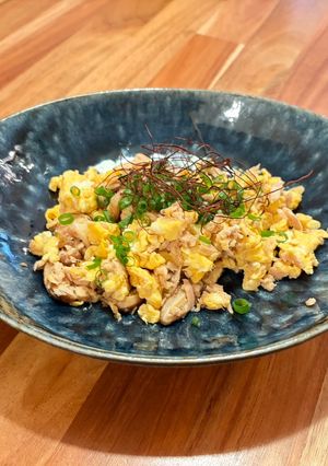 【簡単】椎茸と卵の姜葱醤炒め-レシピのメイン写真