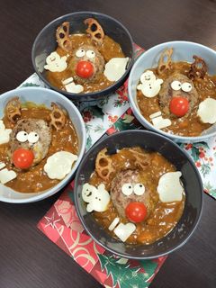 クリスマスに！簡単！トナカイハンバーグ by 河埜玲子 【クックパッド