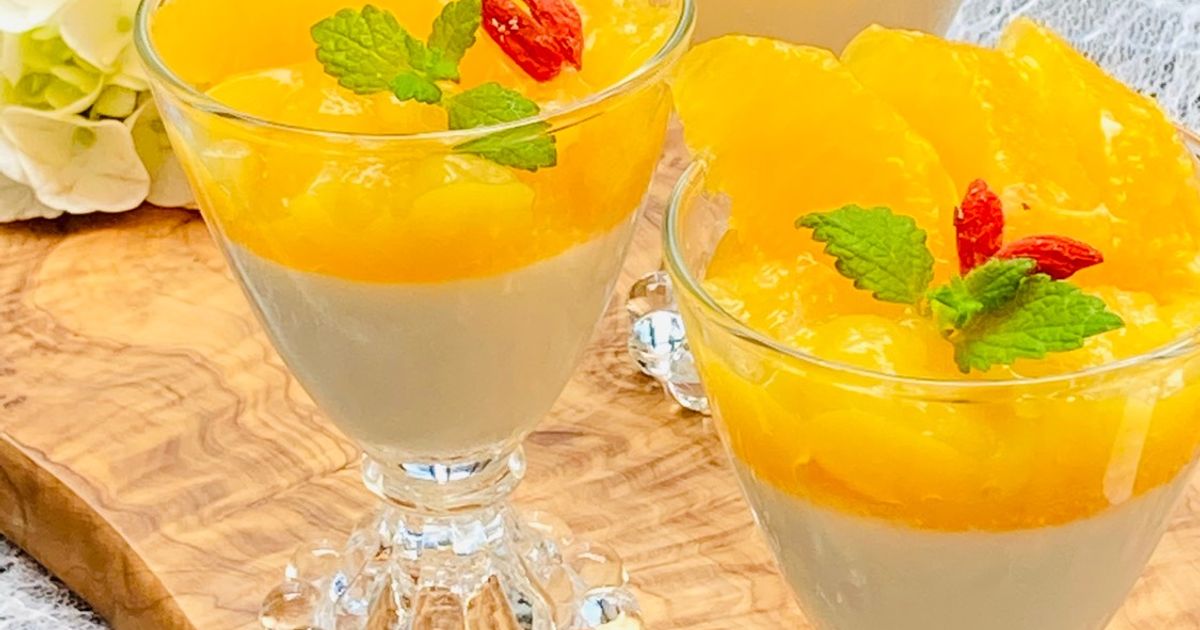 パンナコッタ 甘さ控えめパンナコッタ・オレンジゼリー by るるおか 【クックパッド