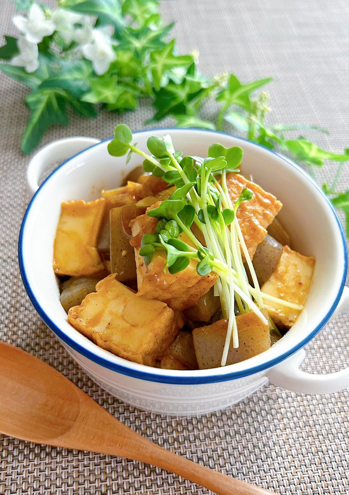 厚揚げとこんにゃくの簡単★カレー煮込み-レシピのメイン写真