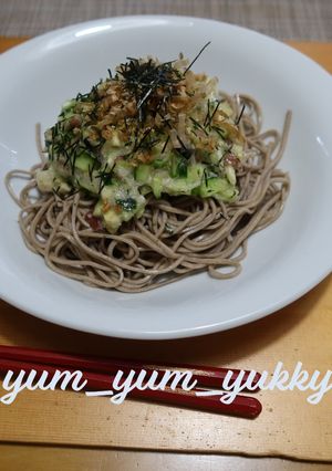 切って混ぜて、山形のだし風ぶっかけ蕎麦-レシピのメイン写真
