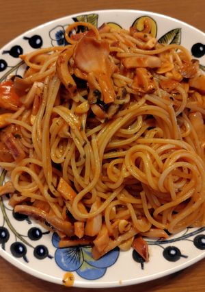 エビだしでエスニックなパスタ（酸辣）-レシピのメイン写真