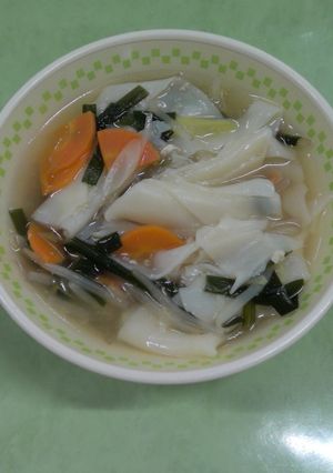 ワンタンスープ★小山市給食-レシピのメイン写真