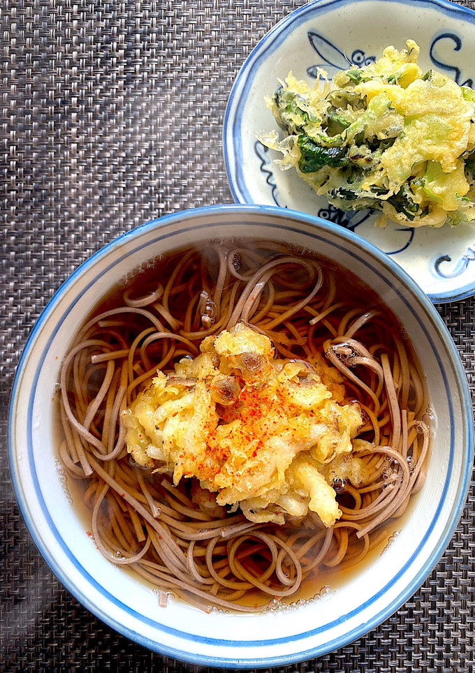 クミンでエスニック風かき揚げ蕎麦-レシピのメイン写真