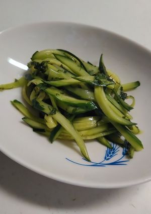 きゅうりと大葉のごま油和え-レシピのメイン写真