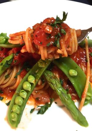 最高の旨味たっぷり濃厚トマトソースパスタ-レシピのメイン写真