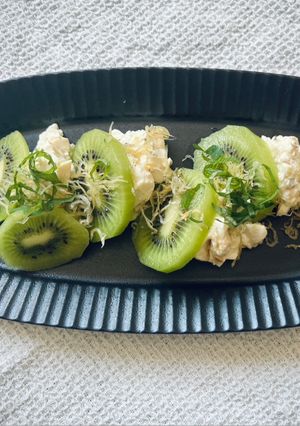 キウイと豆腐チーズの和風カプレーゼ-レシピのメイン写真