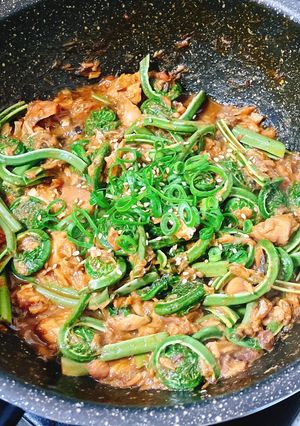こごみの鯖味噌-レシピのメイン写真
