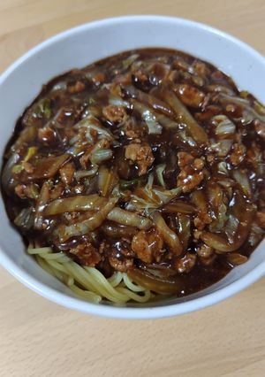 レンジでパスタを中華麺風に！麻婆白菜麺-レシピのメイン写真