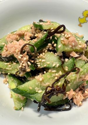 きゅうりとツナの塩昆布和え！うますぎ！-レシピのメイン写真