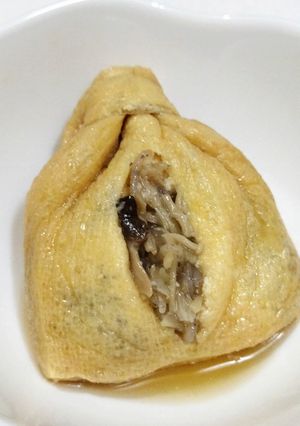 うちの味☆きのこ香る♪ヘルシー巾着♪白滝-レシピのメイン写真