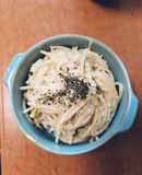 焼鯖と白菜のチリソースマヨサラ風パスタ