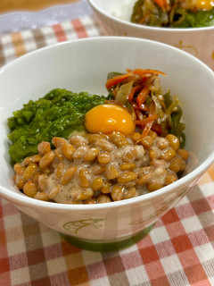 めかぶと納豆の栄養満点丼♪-レシピのメイン写真