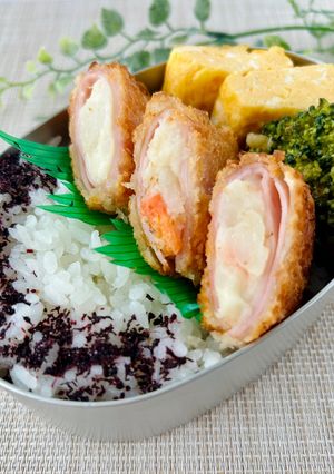 ポテサラハムカツ弁当-レシピのメイン写真