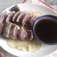 鰹のたたき+特製タレ&大根スライス酢漬け