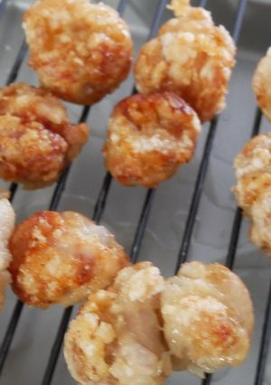 不器用たこ焼き器でザンギ（鶏唐揚げ）-レシピのメイン写真