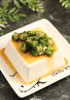 簡単！豆腐のピリ辛オクラあん-レシピのメイン写真