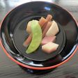 赤ずいきのお吸い物