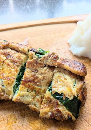 雲南百薬オカワカメとニラの卵焼き-レシピのメイン写真