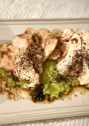 蒸し鶏のほうじ茶塩昆布マリネ-レシピのメイン写真