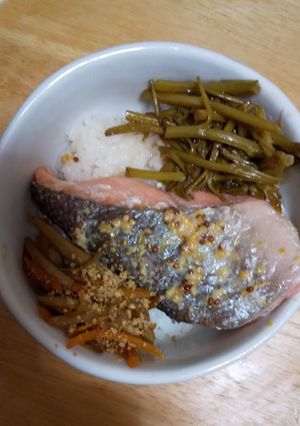 ＃忙しい日に作り置きハニマサーモン冷凍弁-レシピのメイン写真