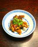 簡単本格・黒酢の酢豚・揚げ焼きパクチー添