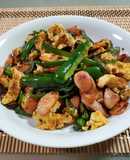 ピーマン玉子ウィンナー炒め