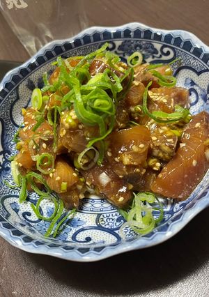 ブリ刺身とごま油の漬け-レシピのメイン写真