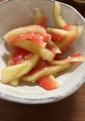 スイカの皮の漬物-レシピのメイン写真