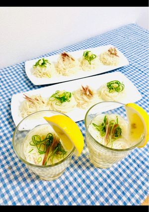シュワっと爽やか！白だし炭酸そうめん-レシピのメイン写真