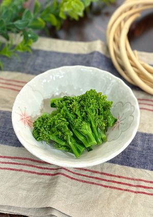 色よくおいしく!菜の花のゆで方-レシピのメイン写真