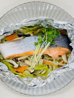 鮭のホイル焼き〜豆腐ソース〜-レシピのメイン写真